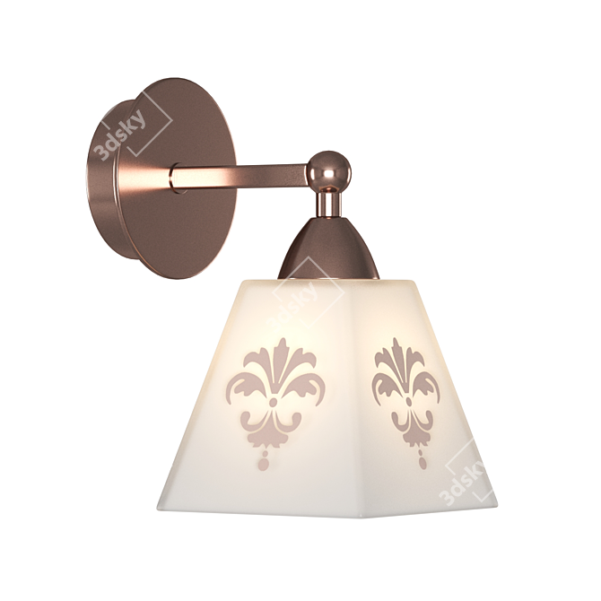 Freya Silvana Wall Sconce 3D model image 1