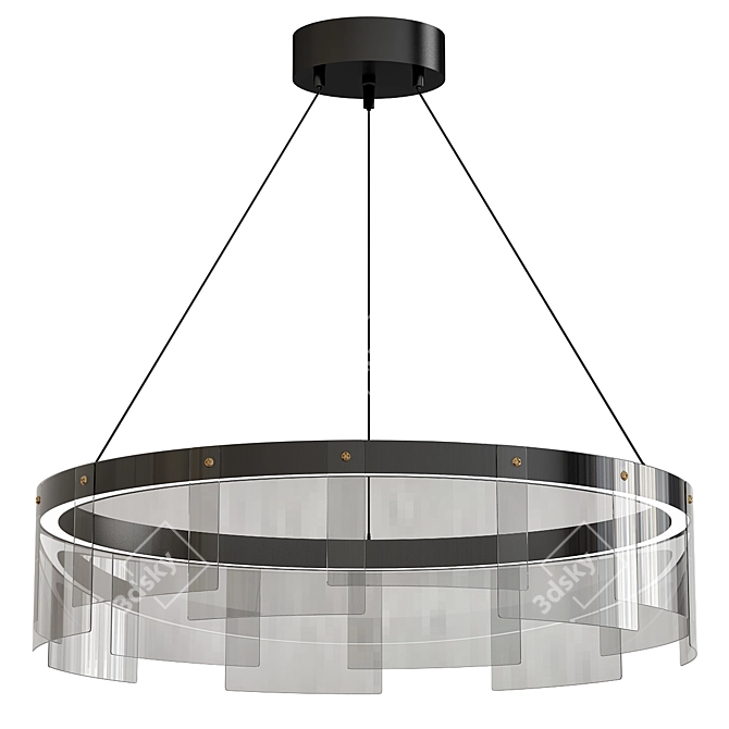 Stratos Chandelier: Elevated Illumination 3D model image 1