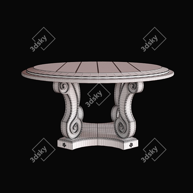 Elegant Moissonnier Table: Perfect for V-Ray 3D model image 2
