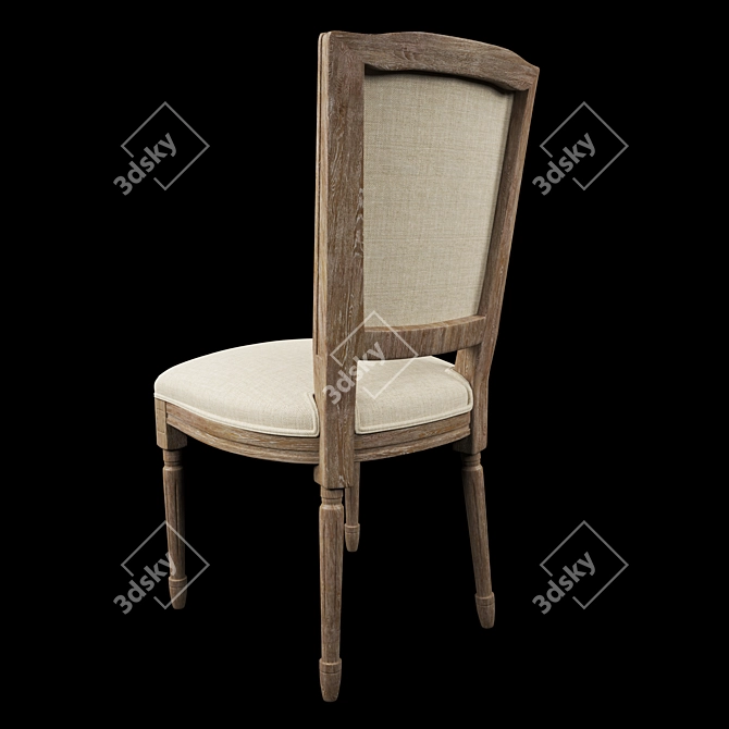 Elegant Cadencia Dining Chair 3D model image 2