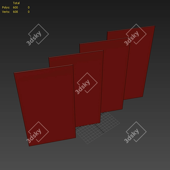 High Resolution Granite Slab Set 3D model image 2