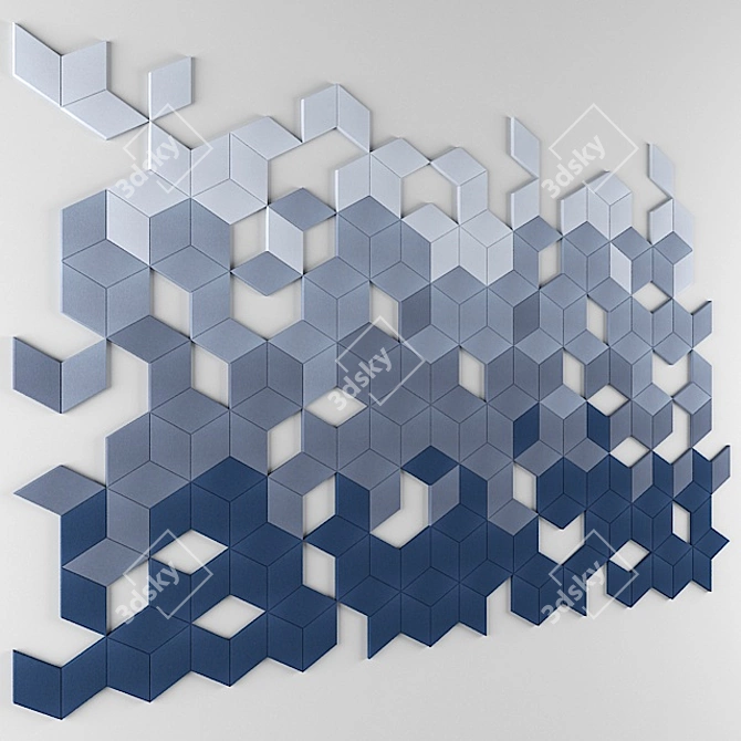 Fluffo 3D Wall Panel 5200x3500mm 3D model image 1