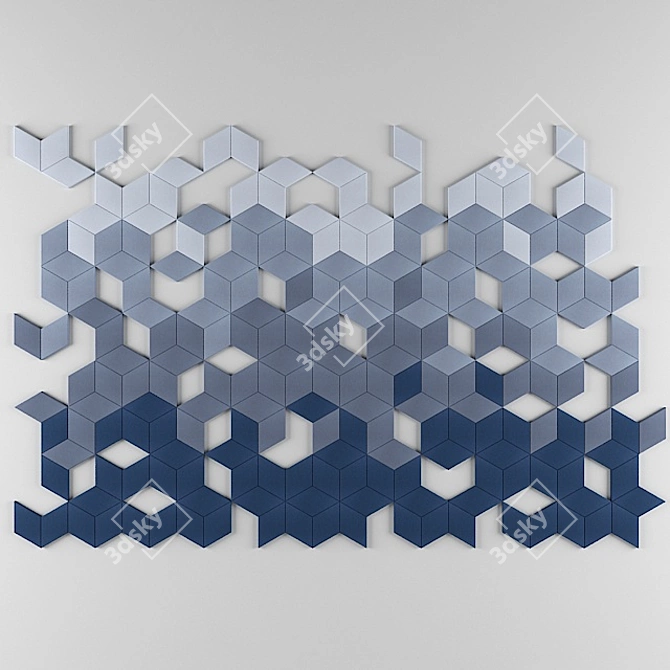 Fluffo 3D Wall Panel 5200x3500mm 3D model image 2