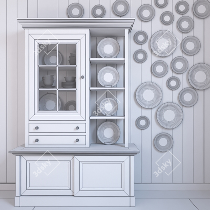 Adriatic Buffet with Alex Clark Art 3D model image 3