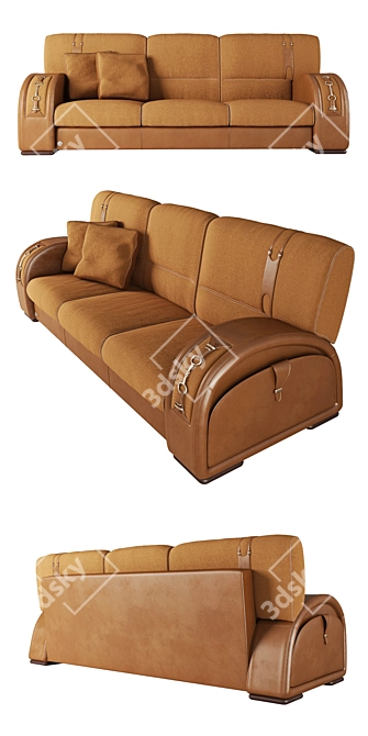 Elegant Formitalia Varenne Sofa 3D model image 2