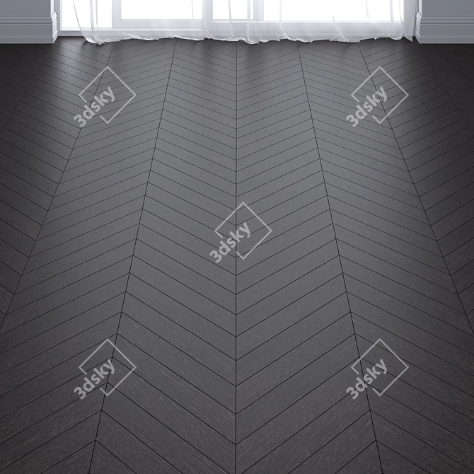 Venge Parquet Floor: Deck, Chevron & Herringbone 3D model image 1