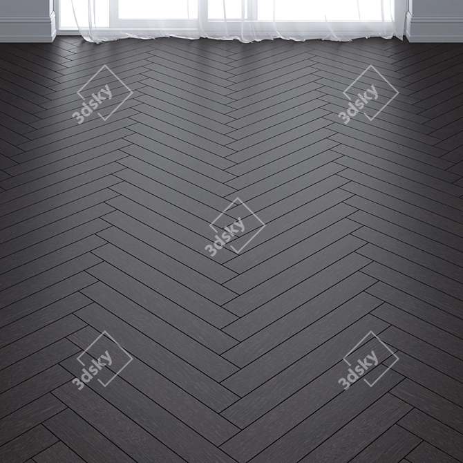 Venge Parquet Floor: Deck, Chevron & Herringbone 3D model image 2