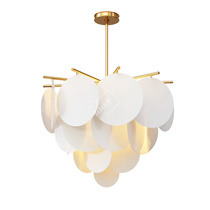 Ethereal Cloud Pendant Light 3D model image 1