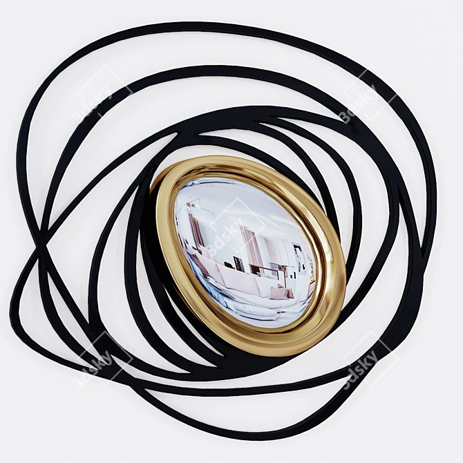 Elegant Alicia Mirror - Timeless Beauty 3D model image 1