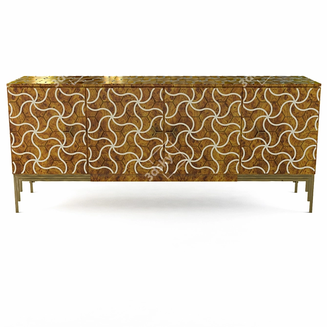 Elegant Alhambra Sideboard Design 3D model image 1
