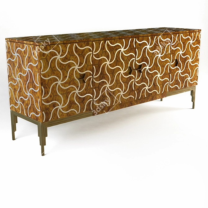 Elegant Alhambra Sideboard Design 3D model image 2