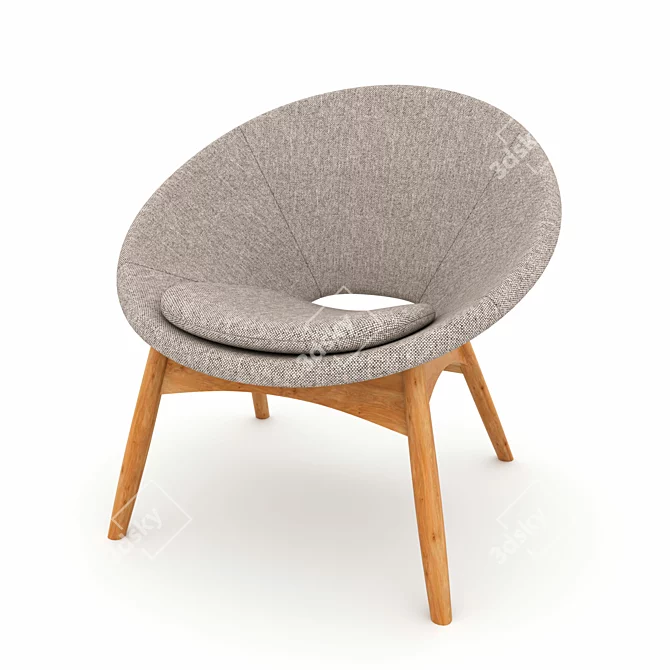 Luna Ergonomic Chair 3D model image 1