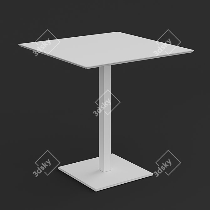 Stainless Steel Square 4402 3D model image 3
