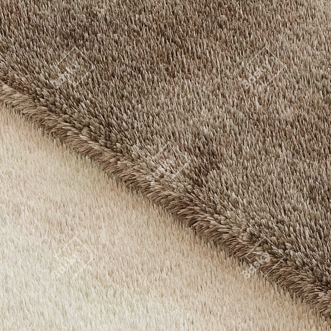 Fur-Like Displacement Carpet 3D model image 2