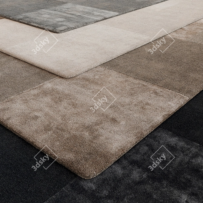 Luxury Faux Fur Carpet 3D model image 1