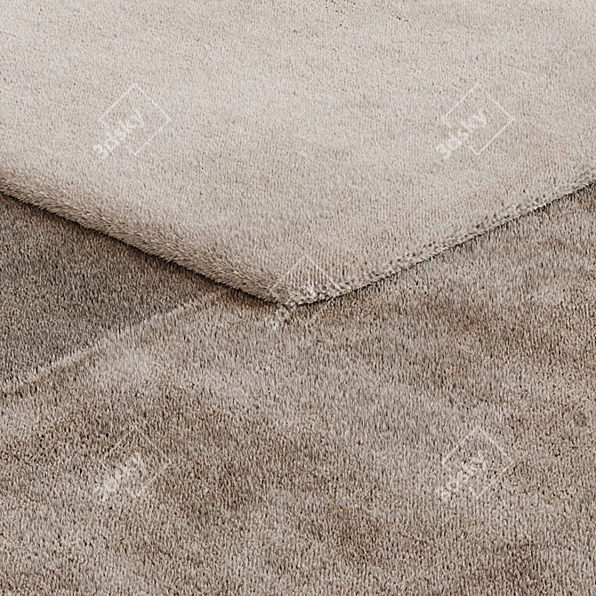 Luxury Faux Fur Carpet 3D model image 2