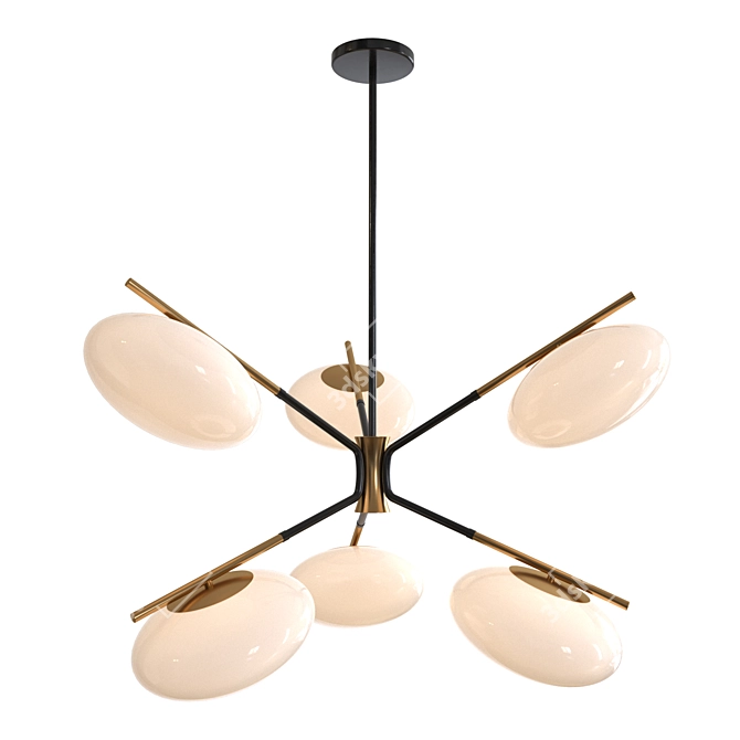 Mushroom Flare Chandelier 3D model image 2