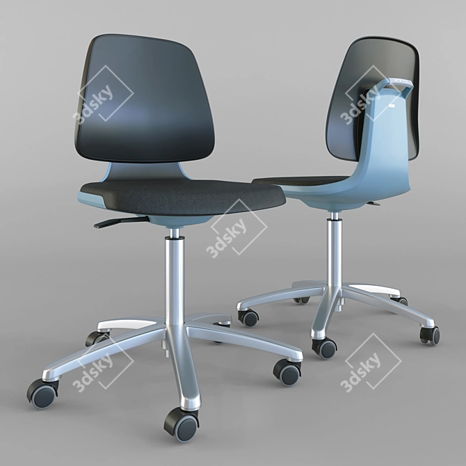 Bimos Labsit 9123: Ergonomic Lab Chair 3D model image 1