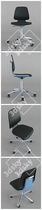 Bimos Labsit 9123: Ergonomic Lab Chair 3D model image 2