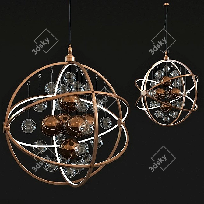 Kare Lamp: Universal Lighting Solution 3D model image 1