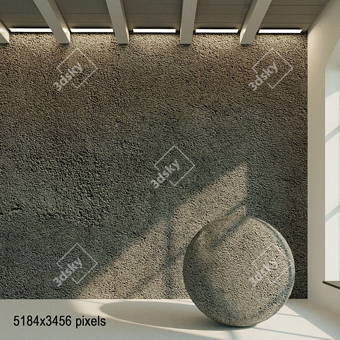 Vintage Plaster Texture Pack 3D model image 1