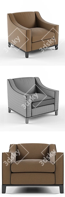  Passeport Home Armchair: Superior Quality Model 3D model image 2