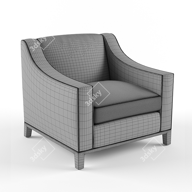  Passeport Home Armchair: Superior Quality Model 3D model image 3