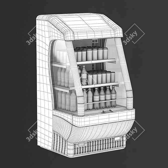 Coca-Cola Outdoor Fridge 3D model image 3