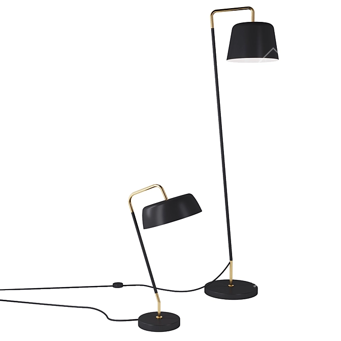 Stylish Table Lamp | Modern Design 3D model image 1