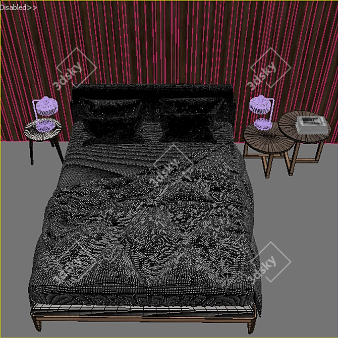 8-Piece Missuraemme Assuan Bedroom Set 3D model image 3