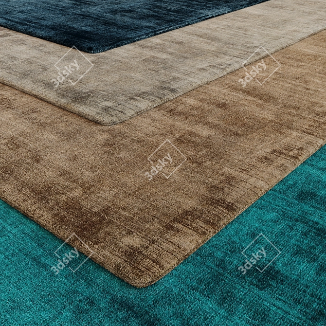 Luxury Faux Fur Rug 3D model image 2