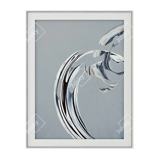 Contemporary Abstract Art Set 3D model image 1