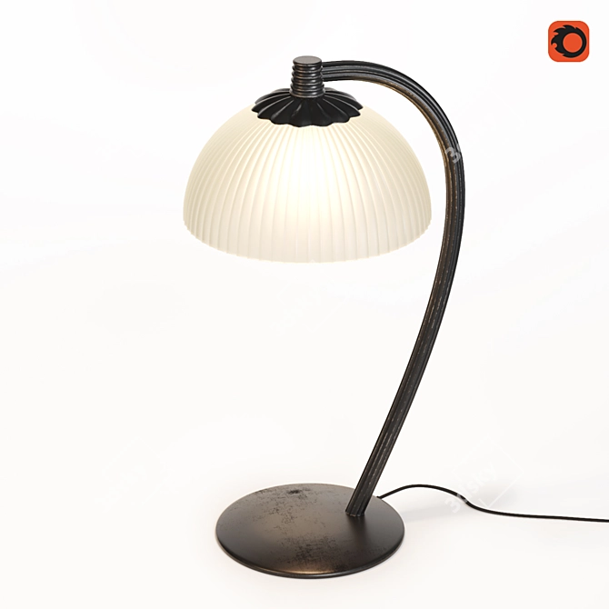 Elegant Nowodvorski Baron Table Lamp 3D model image 1