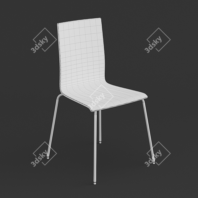 Elegant Adena Chair 3D model image 2