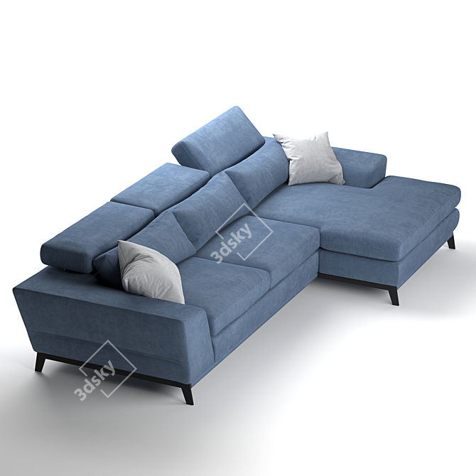 Estelio Modular Boomer Sofa 3D model image 2