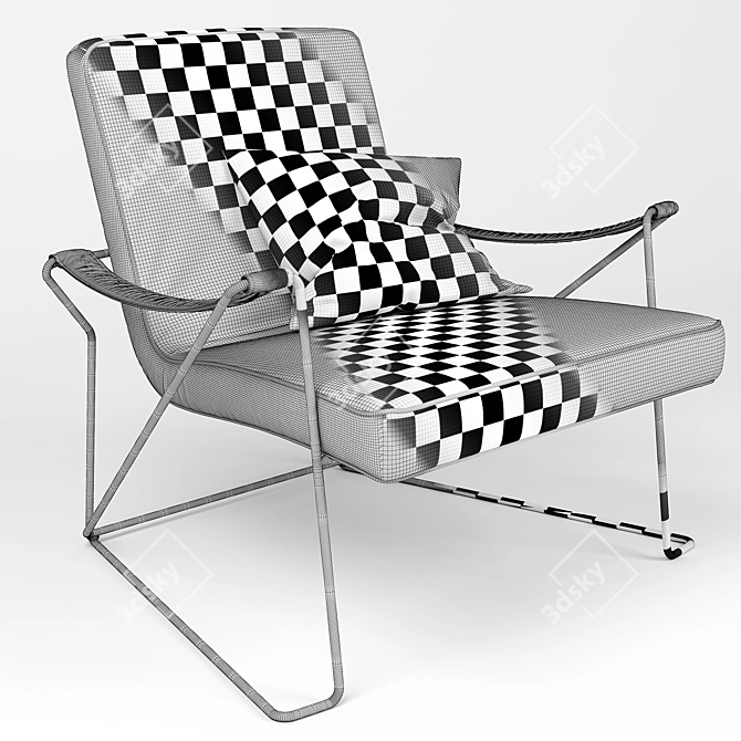 Mauro Lipparini Super Hella Armchair 3D model image 3