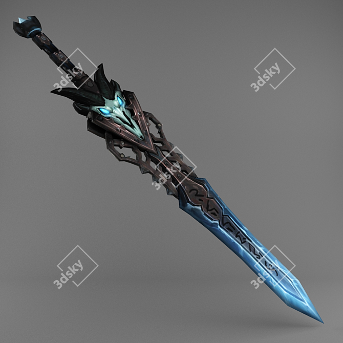 Ethereal Executioner Sword 3D model image 1