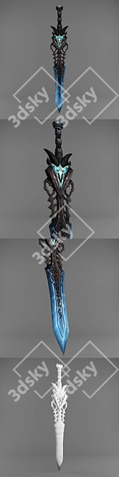 Ethereal Executioner Sword 3D model image 3