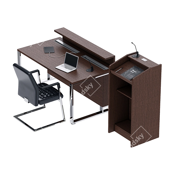 Elegant Presidium Table: I-MEET 3D model image 1