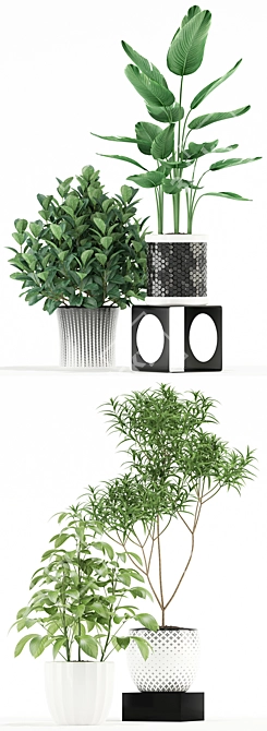 118 Plants Collection: Lush Greenery for Your Space 3D model image 1