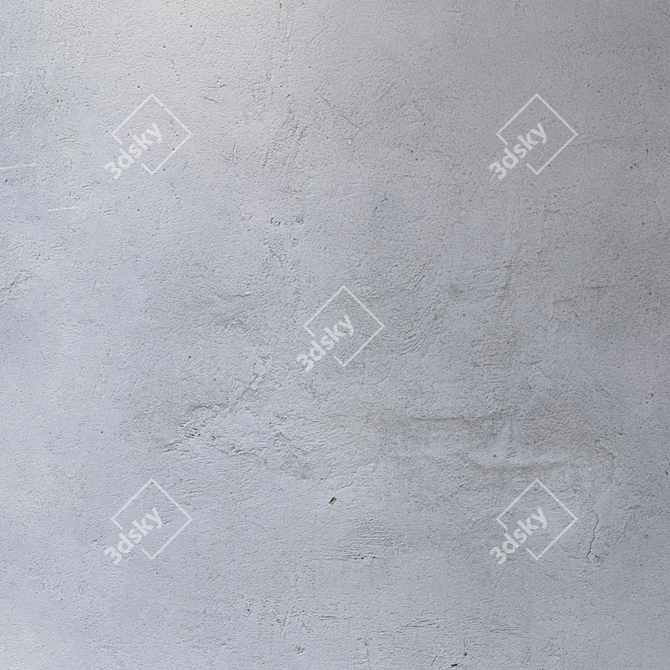 Seamless 4K Concrete Wall 3D model image 3