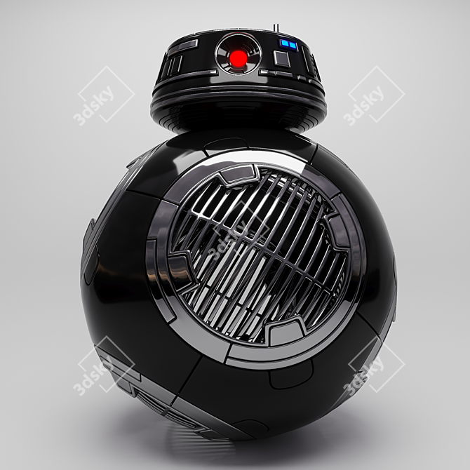 Dynamic Droid BB9: Futuristic 3D Model 3D model image 1