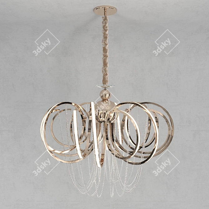 Elegant Italian Chandelier: Travaso SL959.203.08 3D model image 1