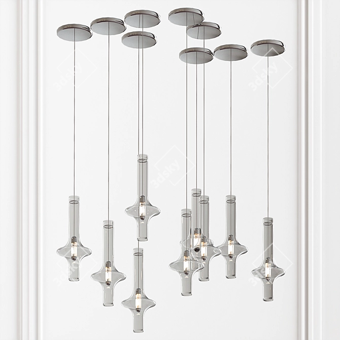 Elegant Wonder Suspension Lamp 3D model image 1