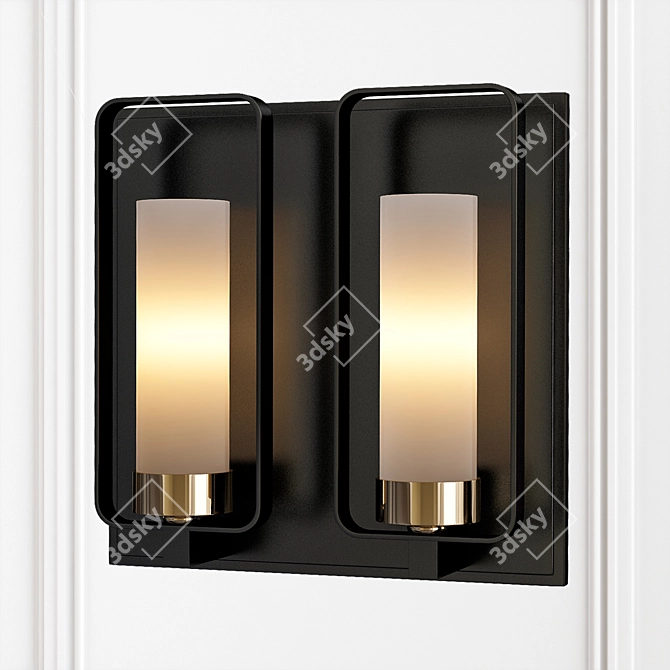 Z-Lite Aideen 2-Light Wall Sconce 3D model image 1