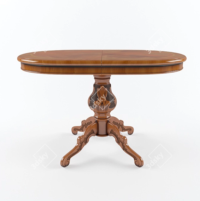 Elegant Oval Table: Morello Gianpaolo 3D model image 1