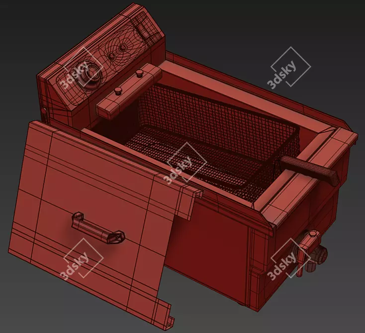 Max Modeled Fryer (Corona Rendered) 3D model image 3