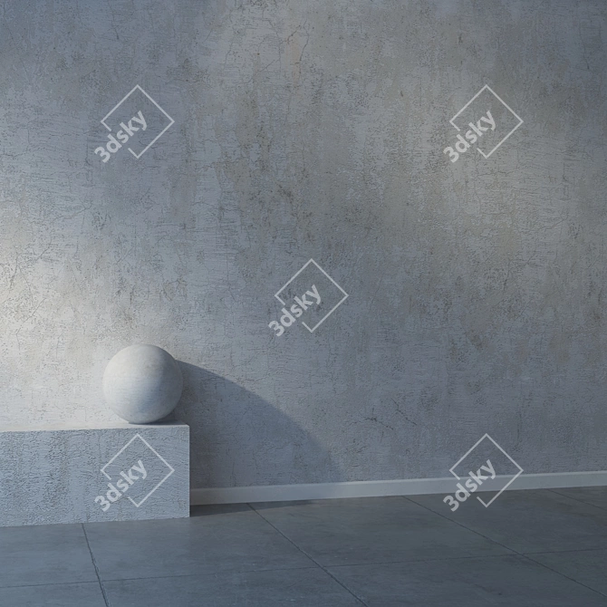 Light Stucco 46 High Res 3D Models 3D model image 2