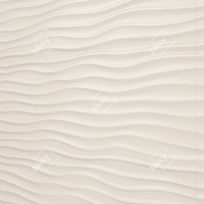 3D Dune Sand Wall Tiles 3D model image 1