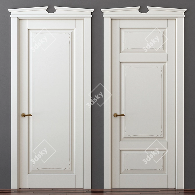 Elegant Toscana Collection | Solid Beech with Patina 3D model image 1